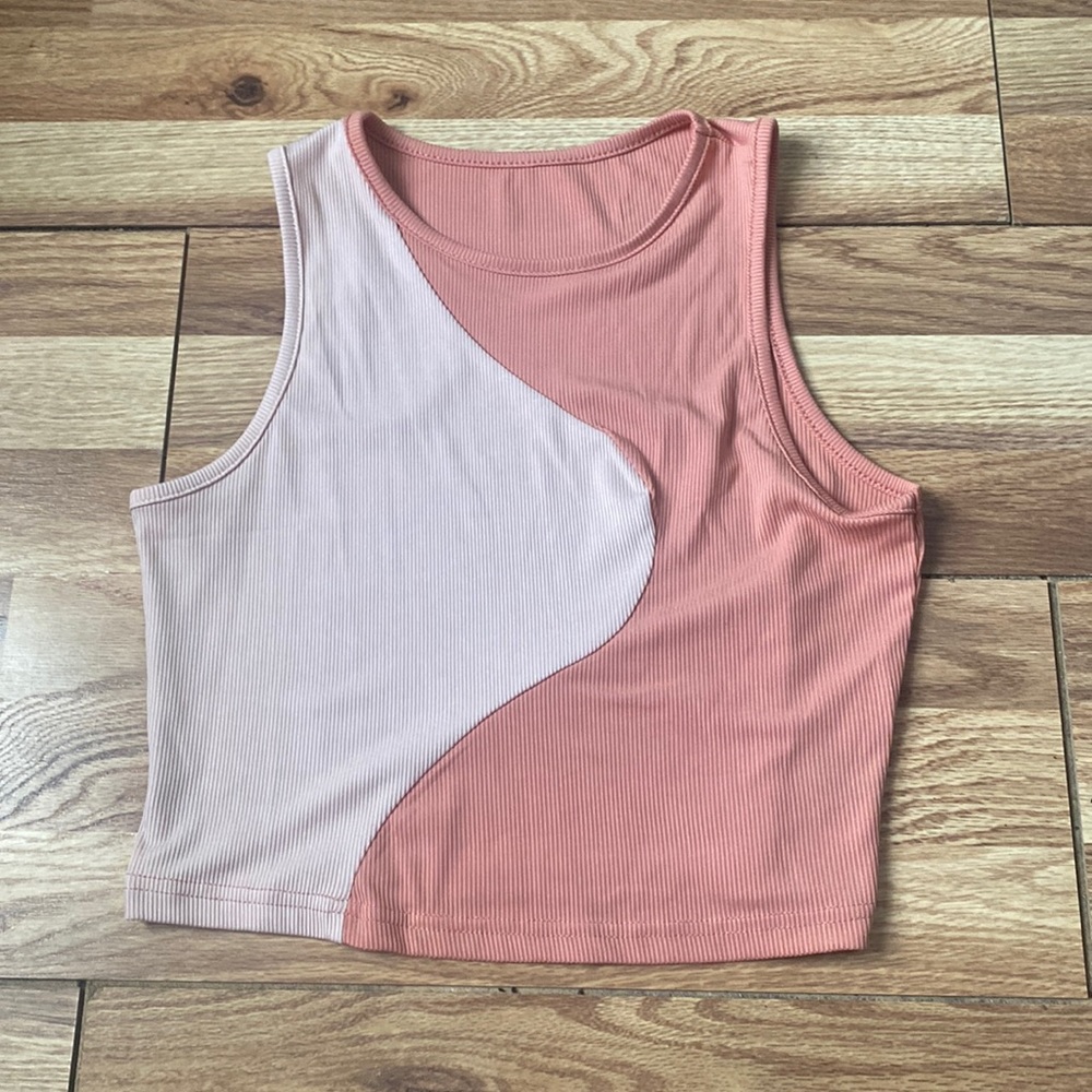 Pink cropped top